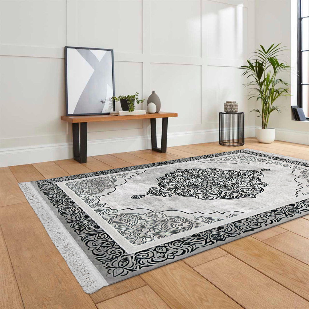 فرش مخمل نادی طرح سنتی کد O109