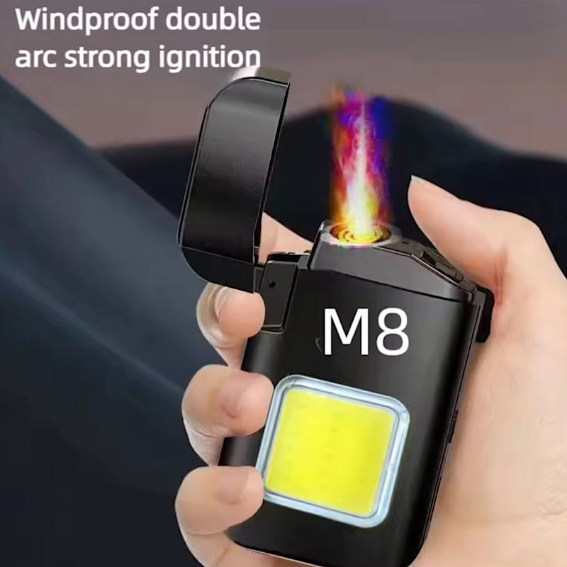 فندک شارژی المنتی چراغ دار