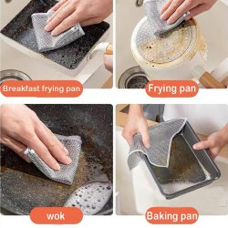 اسکاچ و دستمال توری مدل دو لایه بسته 5 عددی